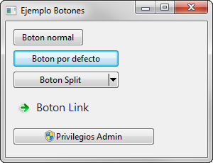 Tipos de boton soportados