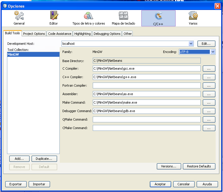 Configurar NetBeans