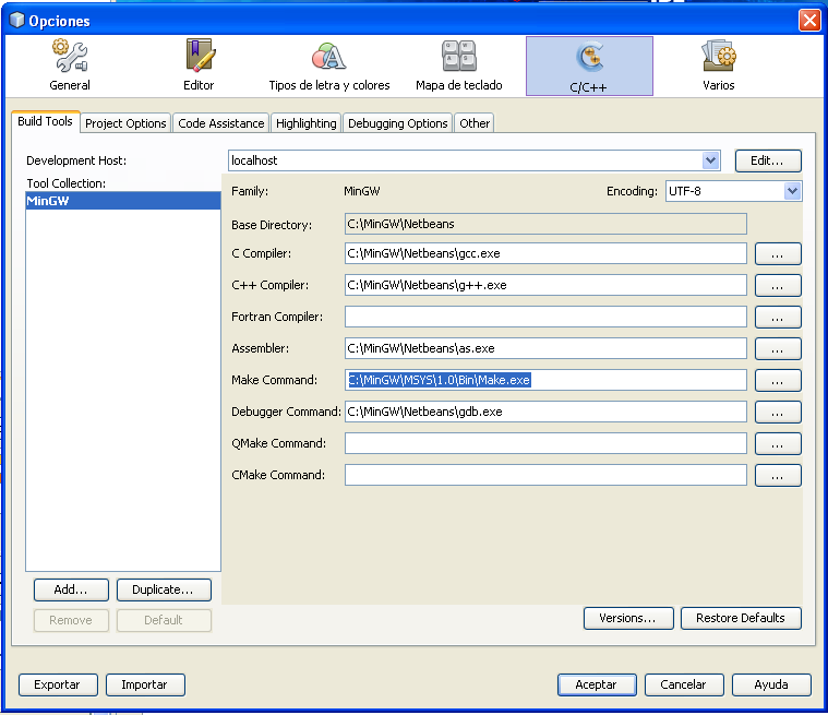 Configurar NetBeans