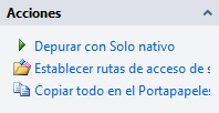 Depuración con VisualStudio 2010